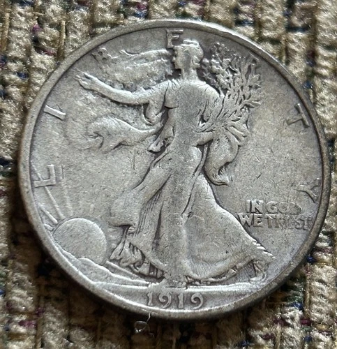 1919 P Walking Liberty Silver Half Dollar 50C | Walker Coin - 90% Silver