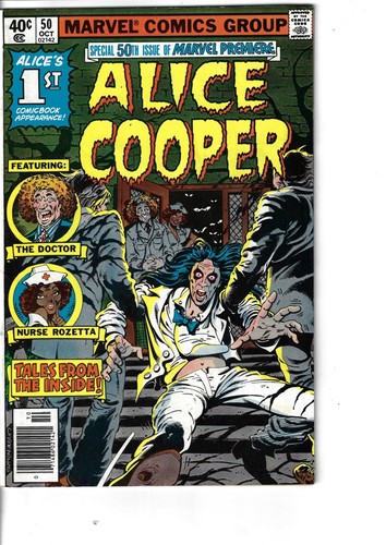 Marvel Premiere 50 Alice Cooper Fine- 1979 Glossy