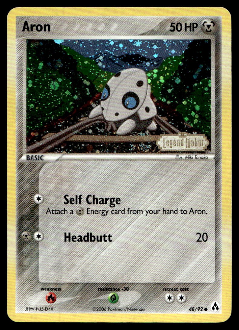 Aron Legend Maker Common 48/92 2006 Pokemon TCG