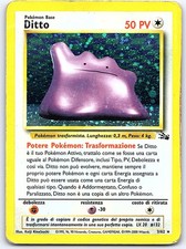 Pokemon Ditto #18/62 Italian Fossil Set Rare 2000 HP