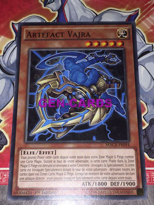 Yu Gi Oh Karte Artefakt Vajra Macr-FR094x3