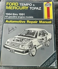 Haynes Automotive Repair Manual Book 36078 1984-1994 Ford Tempo Mercury Topaz