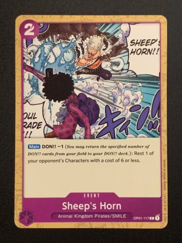 Sheep's Horn | OP01-117 C | Purple | Romance Dawn | One Piece TCG - Picture 1 of 3