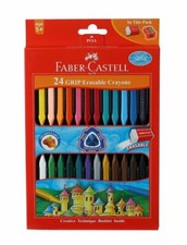 Faber Castell Grip Erasable Crayon Set Pack of 24 Assorted Colour