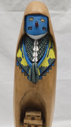 Hopi Indian Corn Maiden Kachina Frank Lengenfelder hand carved wood 13 Inch - Picture 7 of 24