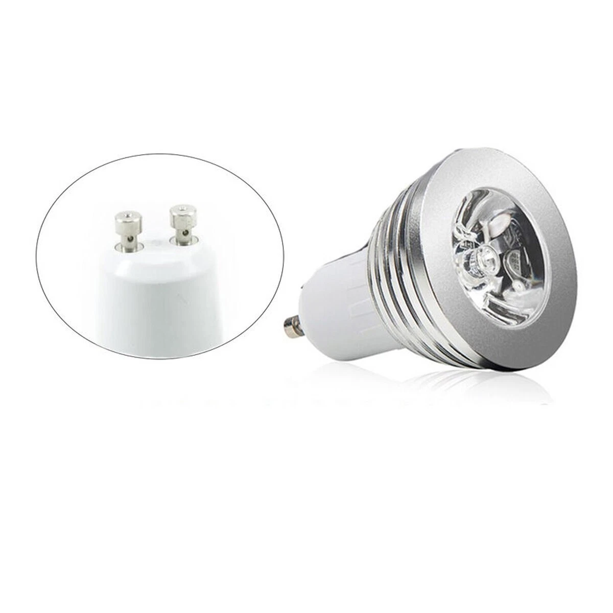 FOCO LED LUZ RGB GU10 BOMBILLA 5W MULTICOLOR PROGRAMABLE CONTROL REMOTO