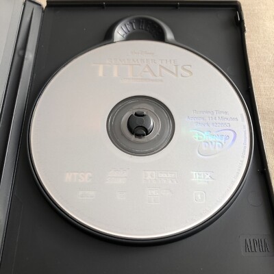 Walt Disney: Remember the Titans (DVD 2000 w/ Guide) Football Race