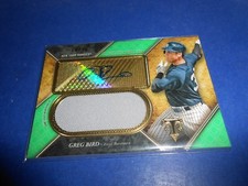 2017 TOPPS TRIPLE THREADS EMERALD GREG BIRD PATCH AUTO /50