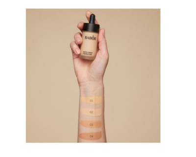 BABOR MATTE FINISH FOUNDATION 30ML 3 FARBEN MITTLERE DECKKRAFT