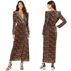 wayf velvet wrap dress