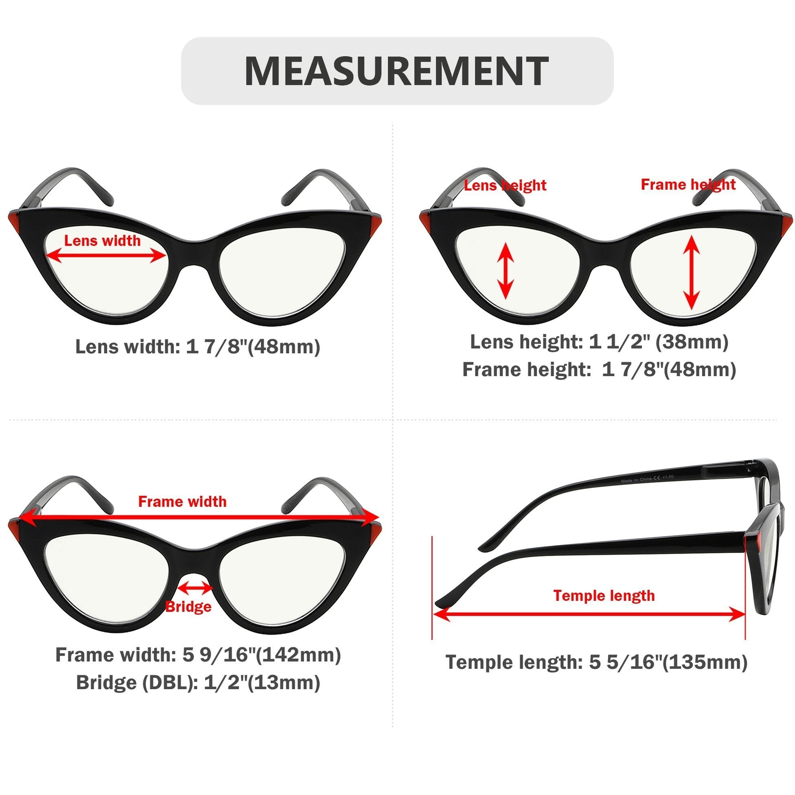 4 Pack Cat Eye Progressives Multifocus Reading Gl… - image 4