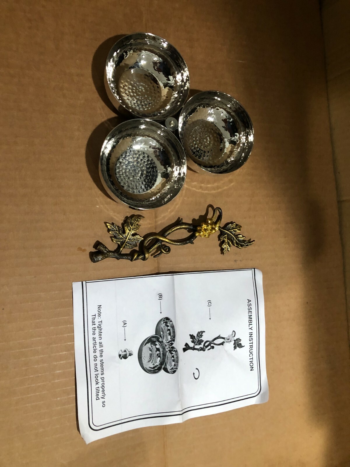 LA VIGNA BY GODINGER 3 PART RELISH FINE STAINLESS STEEL 9948 NEW FREE SHIPPING