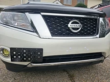 Front Bumper Tow Hook License Plate Bracket For Nissan Pathfinder 2014-2020 New