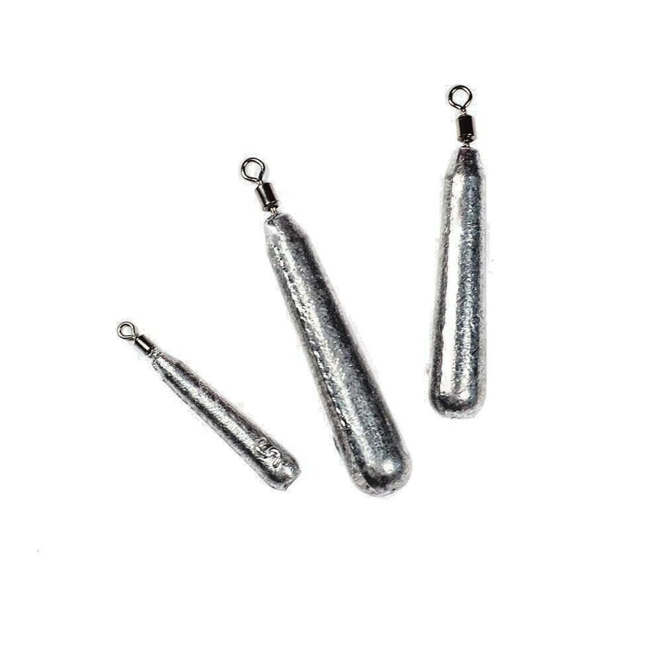 MARKENLOS Free Rig 5 Stück Drop Shot Angelblei Stab Blei 3g-15g DS Dropshot J