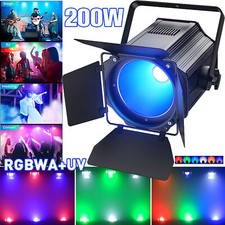 Faretto 200W LED COB Par DMX 6in1 RGBAUV DJ luce palco bianco caldo e freddo