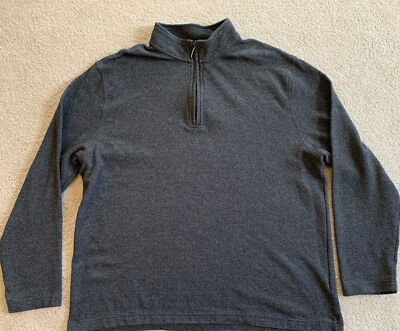 Men's Van Heusen Gray Classic Fit Essential Quarter Zip Sweater