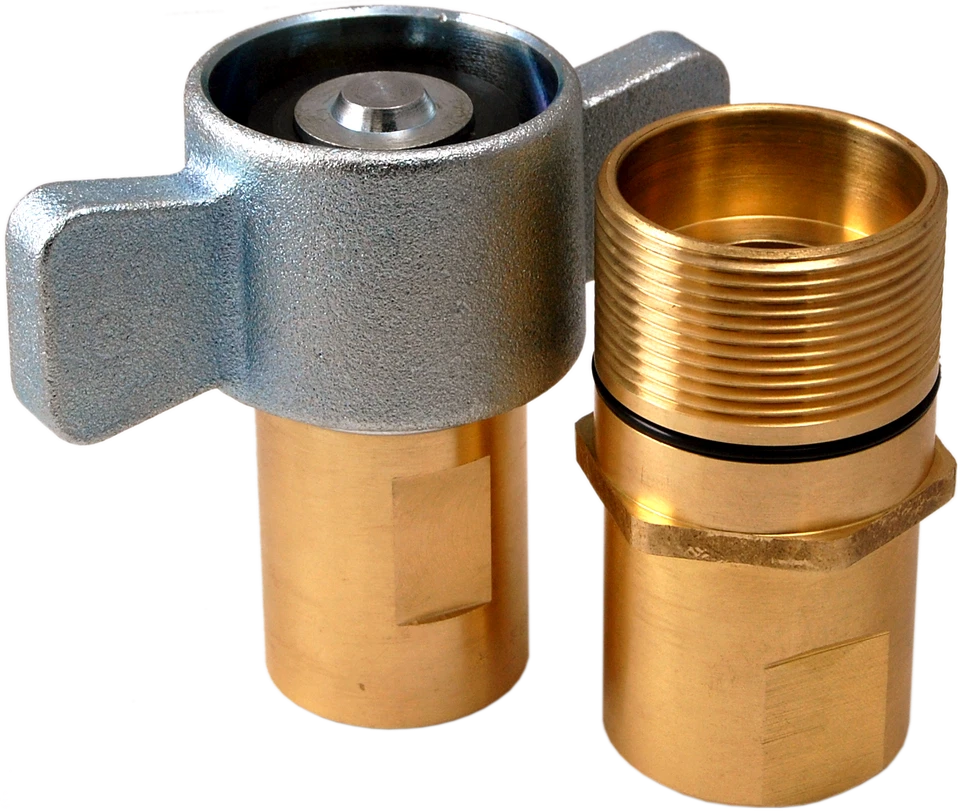 HYDRAULAX 3/4" Wet Line (Wing Nut) Set of Couplers - Hydraulic Hose Quick Disconnects 4100