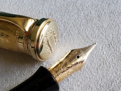 Aurora L.E 1919 Giuseppe Verdi A925 Sterling Vermei 18K Fountain