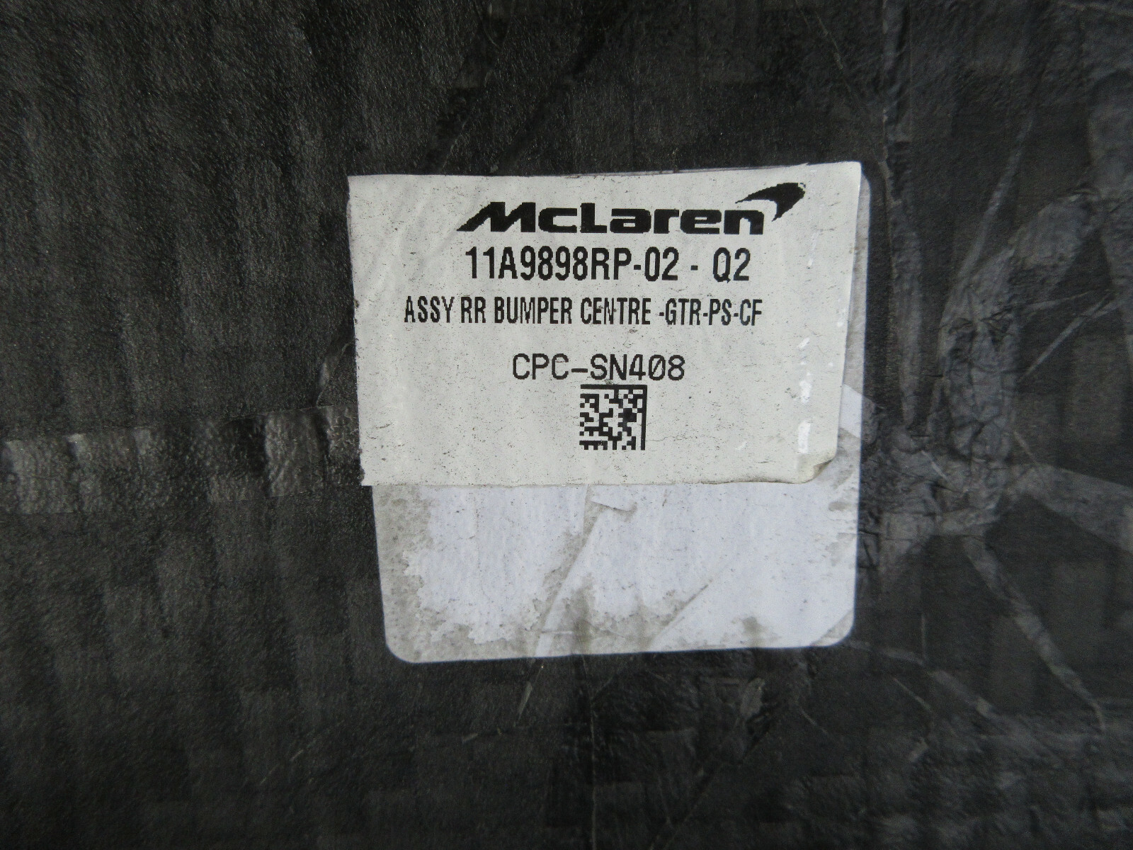 McLaren 675LT Rear Bumper Carbon Fiber P/N 11A9898RP-02