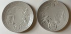 Vintage Pair Of Frankoma 1972 Bi-Centennial Celebration  8" Plates Off-white — photo 1