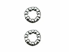 2 (1 PAIR) ALTALINE BICYCLE HUB BEARING (SIZE 1/4X7) CHROME FRONT/FREEWHEEL HUB.