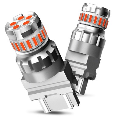 AUXITO Red 3157 LED Strobe Flashing Blinking Tail Brake Light/Parking Bulbs
