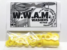 DRUM WASHERS 40 Yellow Tension Rod Made USA-THICK DURABLE Tom Snare Bass Gasket