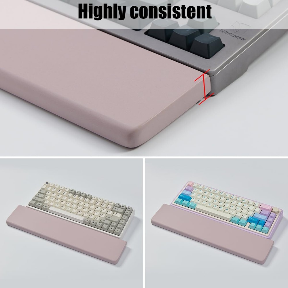 Non-Slip Ergonomic Quartz Stone Wrist Rest for Mechanical Keyboards