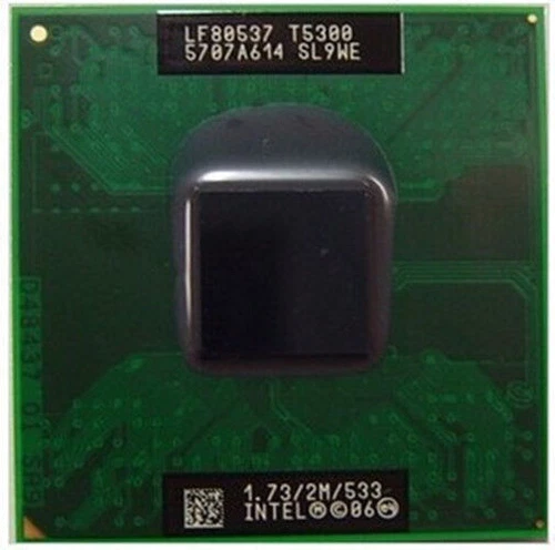 Intel Core 2 Duo T5300 SL9WE 1.73GHz/2M/533MHz Sock M Mobile CPU LF80537GE0302M- - Picture 4 of 6