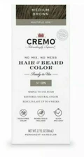 Cremo No Mix No Mess Hair and Beard Color 2.7Oz Medium Brown #08