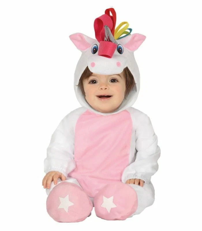 COSTUME UNICORNO CARNEVALE VESTITO GUIRCA NEONATO UNICORN UNISEX NEONATA  ABITO