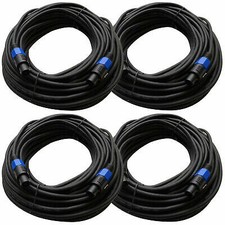  4 SEISMIC AUDIO 100' Foot Speakon PA/DJ SPEAKER CABLE