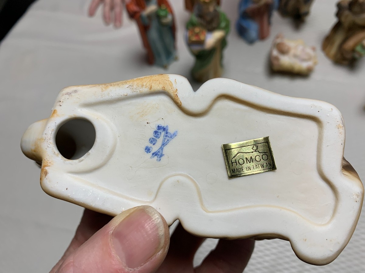 13 Piece Porcelain Nativity Set vintage Christmas | eBay