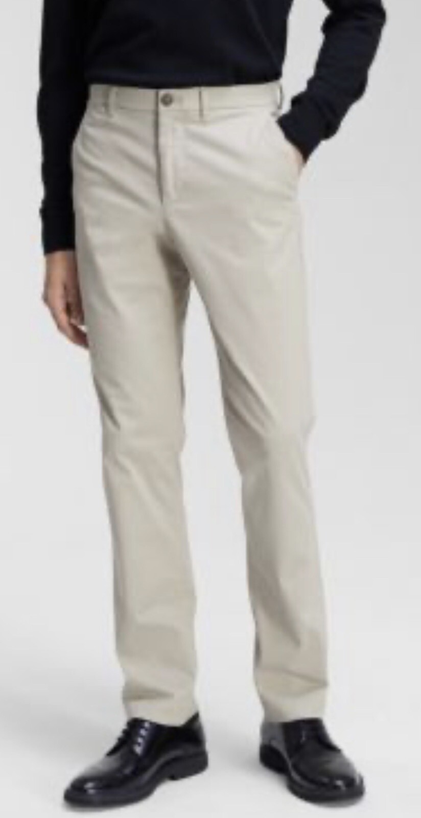 NWT Calvin Klein Men’s Gray 100% Cotton Pockets Straight Fit Chino Pants 34X34