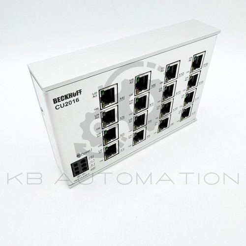 Beckhoff CU2016 16-port industrial unmanaged Ethernet switch, 100 Mbit/s, 24V DC - 第 1/4 張圖片