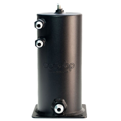 OBP Dark Matter Base Mounted Fuel 1.5L Swirl Pot Extended JIC Fittings, Option 2