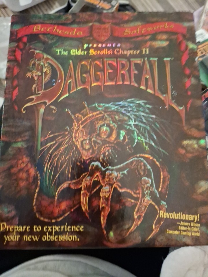 The Elder Scrolls DAGGERFALL PC Game in Big Holographic Box Bethesda | eBay