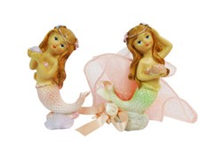 Bomboniera Sacchetto Comunione Cresima Bambina Sirena In Piedi