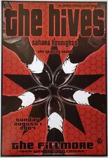 The Hives Concert Poster San Francisco 2004 F-628 The Fillmore