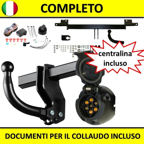 STEINHOF Gancio Di Traino Fisico Con Kit Elettrico 7-Poli – Universale, Omologato, Portata 1200 Kg - 2