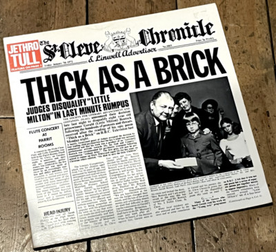 JETHRO TULL THICK AS A BRICK CHRYSALIS CHR1003 1972 12'' VINYL LP VGC FOR AGE
