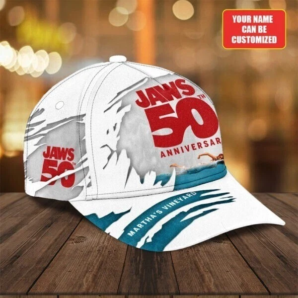 Personalized Jaws 50th Anniversary Unisex Classic Cap Adults Hat Lovers Gift