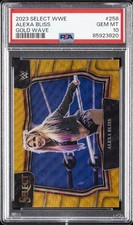 2023 PANINI SELECT WWE GOLD WAVE #258 ALEXA BLISS 4/10 PSA 10