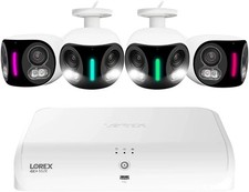 Lorex Fusion Series 4K 16 Camera Capable 2TB Wired NVR, 4 IP Dual Lens Cameras