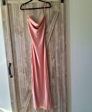 Michael Costello x REVOLVE Women s Pink Solid Full Slip Dress Size S Adjustable