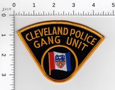 GANG UNIT ## CLEVELAND  OHIO -- COLLECTIBLE POLICE EMBROIDERED PATCH