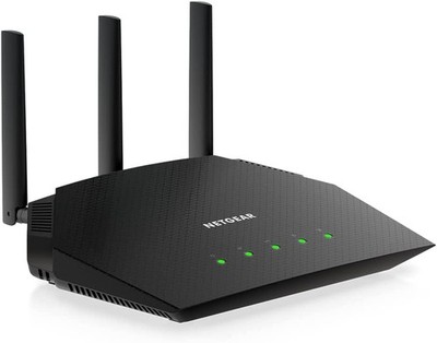 NETGEAR RAX10 WiFi 6 Router AX1800 (4 Streams mit bis zu 1,8 GBit/s, Nighthawk 