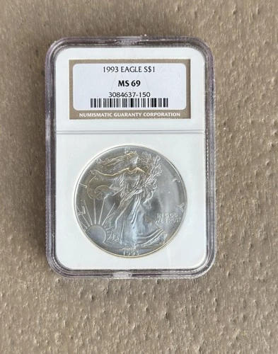 1993 American Silver Eagle Coin - Certified NGC MS69 | 1oz. Silver