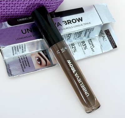 LOREAL UnbelievaBrow Longwear Brow Gel 575-Dk Brunette/Brown Waterproof RETIRED