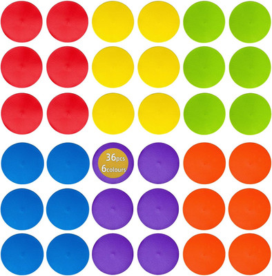 LAZR Non Slip Agility Marker Aggregate Dots 4.72 Inch 9 Inch Floor Dot Marker fo
